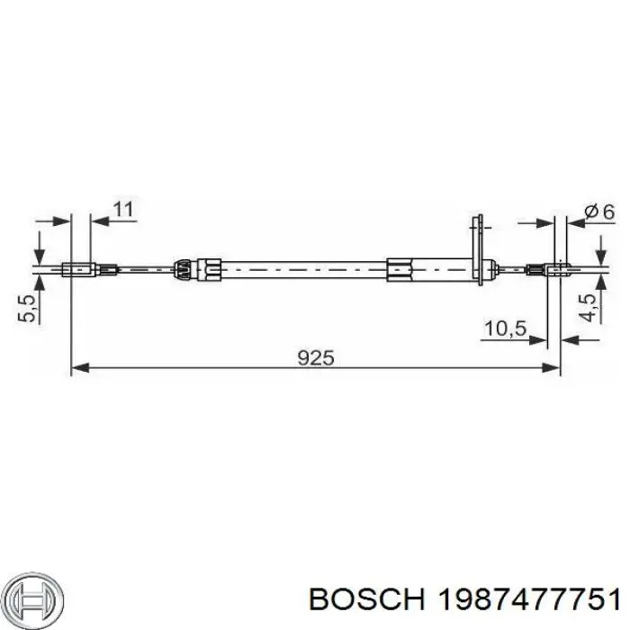 Гальмо стоянкове Bosch 1987477751