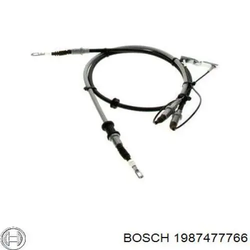 1987477766 Bosch трос ручного гальма задній, правий/лівий