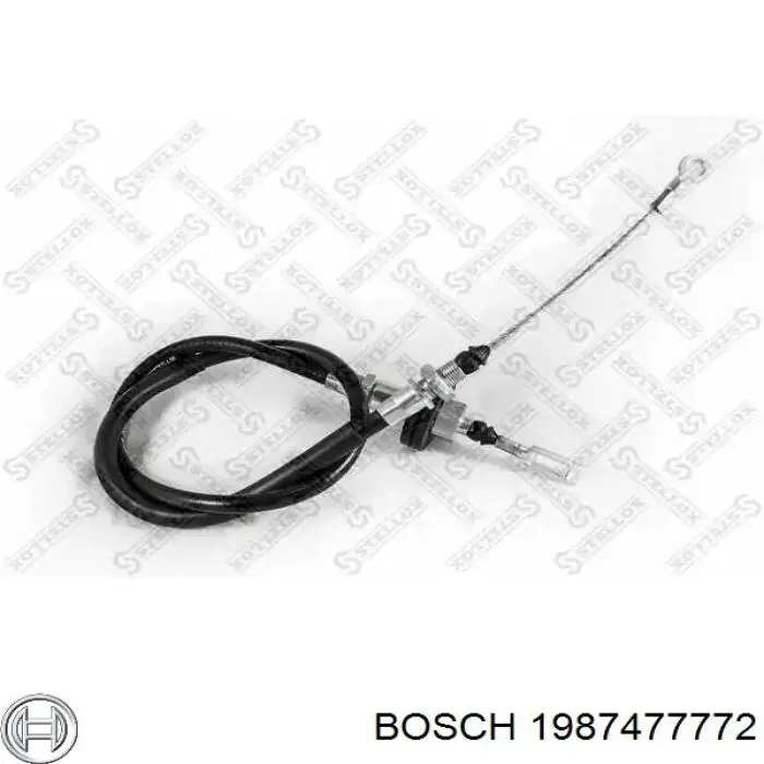 1987477772 Bosch трос ручного гальма задній, правий