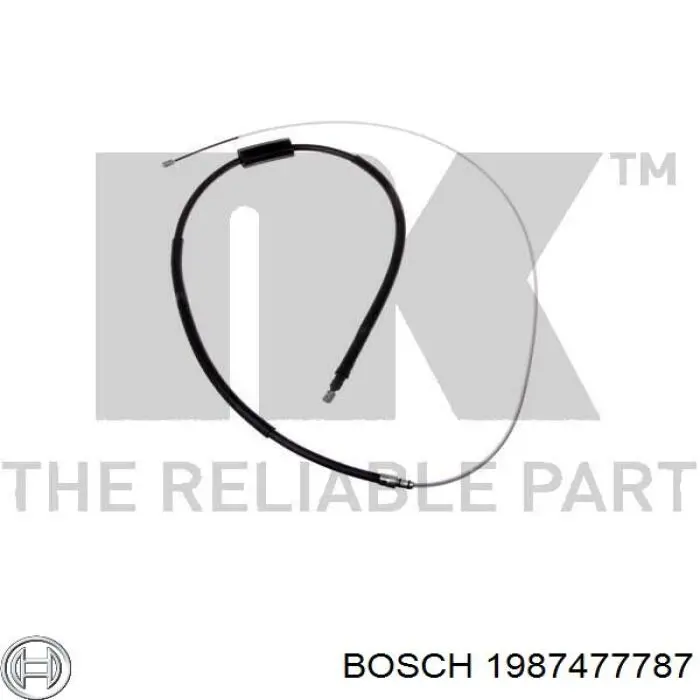 Купити 1987477787 Bosch Трос ручного гальма задній, правий/лівий