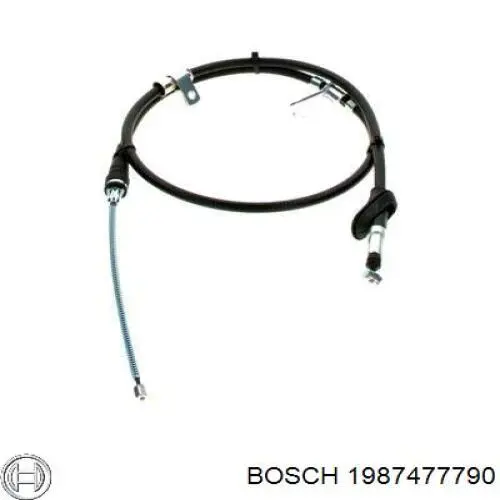 1987477790 Bosch трос ручного гальма задній, правий