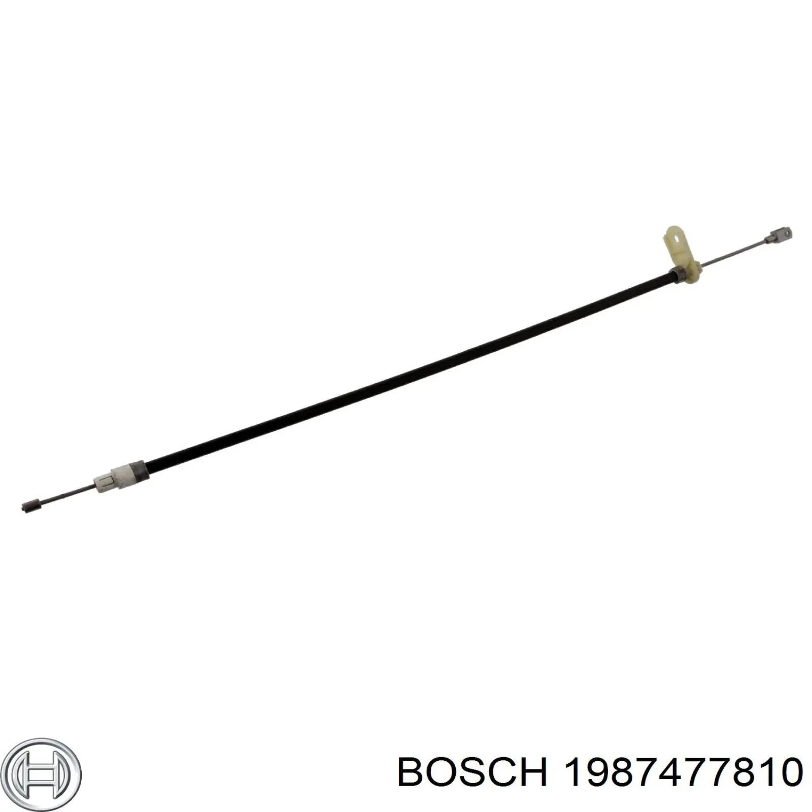 Купити 1987477810 Bosch Трос ручного гальма задній, правий