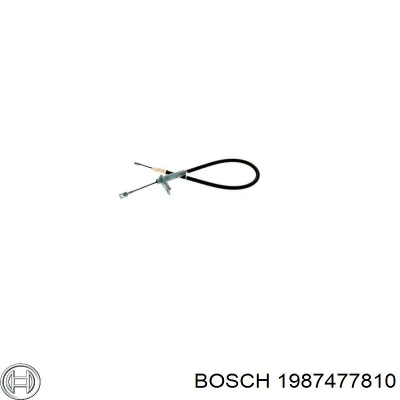 Трос ручного гальма задній, правий 1987477810 Bosch