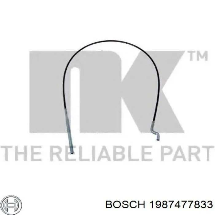 Купити 1987477833 Bosch Трос ручного гальма, проміжний