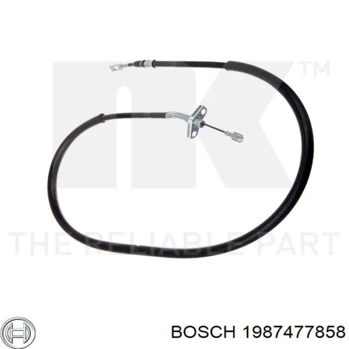 1987477858 Bosch трос ручного гальма задній, лівий