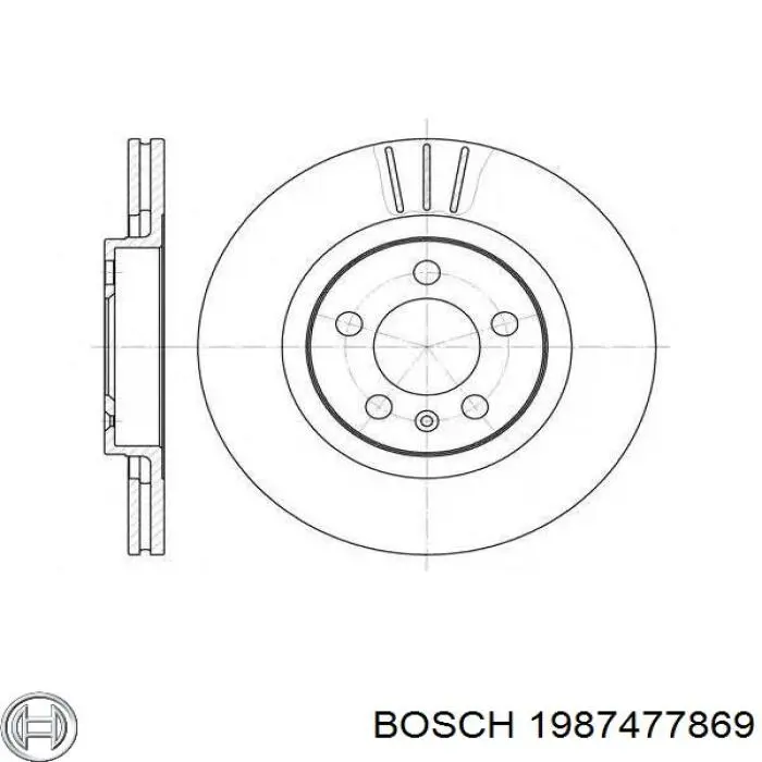 1987477869 Bosch Трос ручного гальма задній, правий/лівий