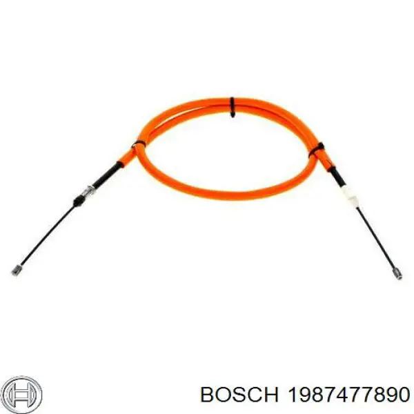 Купити 1987477890 Bosch Трос ручного гальма задній, лівий