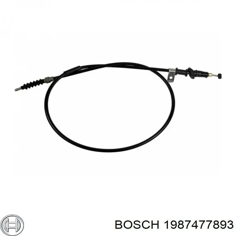 1987477893 Bosch трос ручного гальма задній, лівий