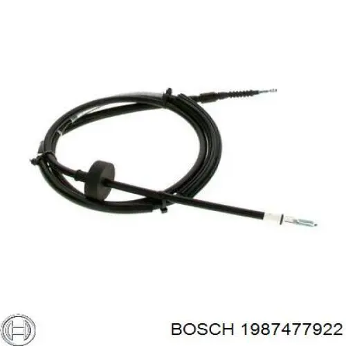 Купити 1987477922 Bosch Трос ручного гальма задній, лівий