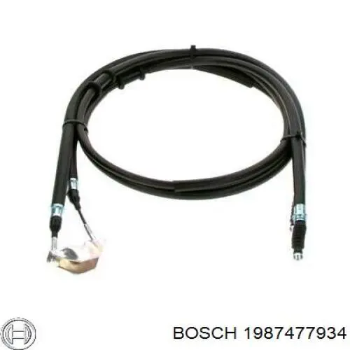 1987477934 Bosch трос ручного гальма задній, правий/лівий