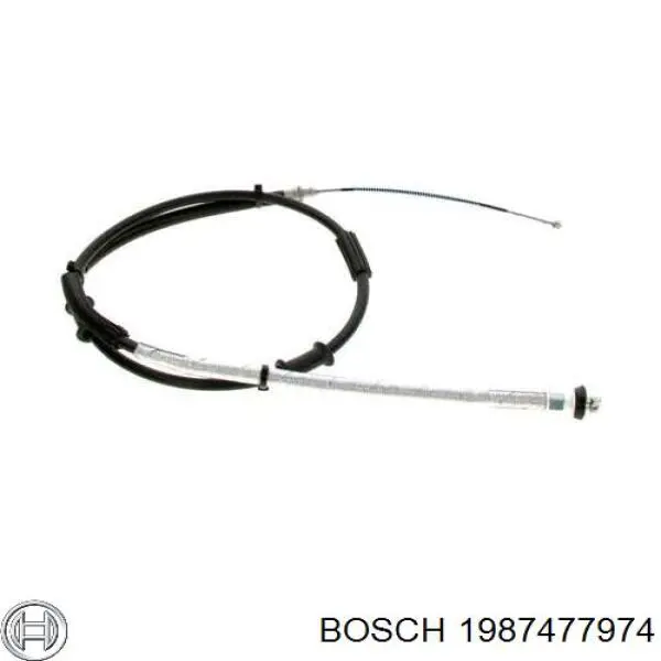 Трос ручного гальма задній, лівий 1987477974 Bosch