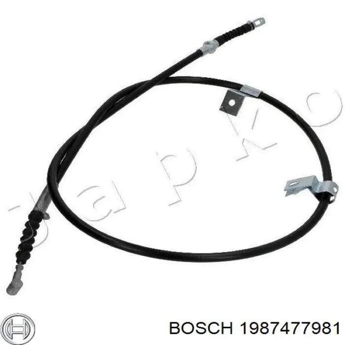 1987477981 Bosch трос ручного гальма задній, лівий