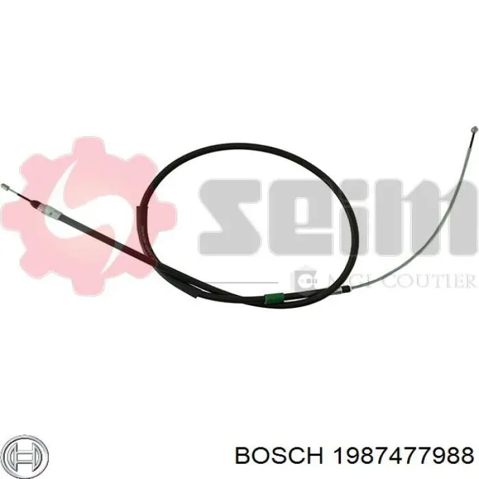1987477988 Bosch Трос ручного гальма задній, правий