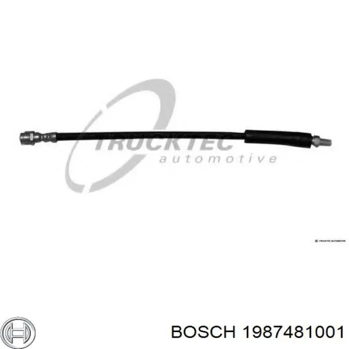 Шланг гальмівний задній 1987481001 Bosch