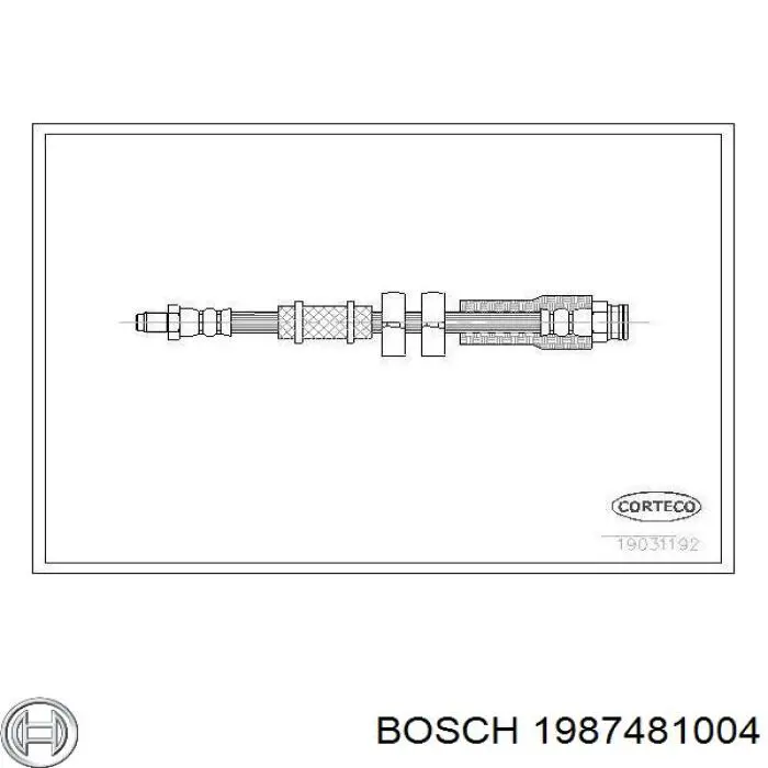 1987481004 Bosch шланг гальмівний передній