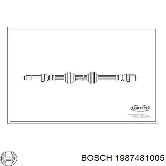 Гальмівні шланги передні 1987481005 Bosch