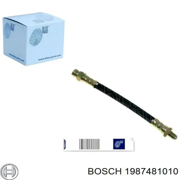 Шланг гальмівний передній Bosch 1987481010
