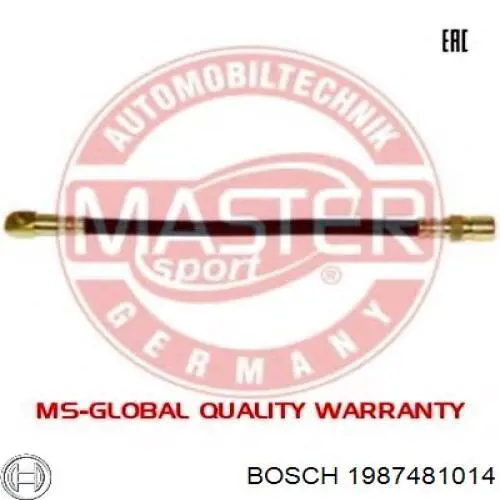 Купити 1987481014 Bosch Гальмівні шланги передні