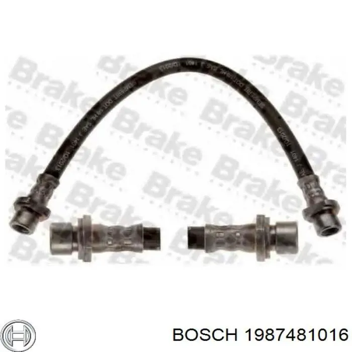 Шланг гальмівний задній Bosch 1987481016 ціна, від 7.40 USD