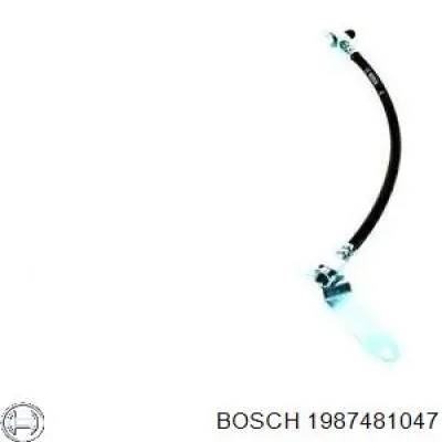 Шланг гальмівний передній, правий 1987481047 Bosch