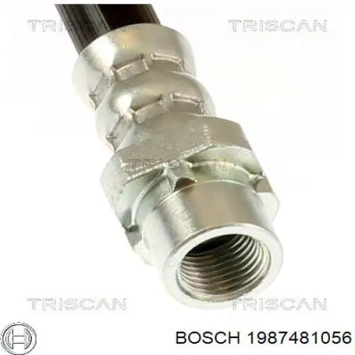 1987481056 Bosch Гнучка гальмівна трубка передня