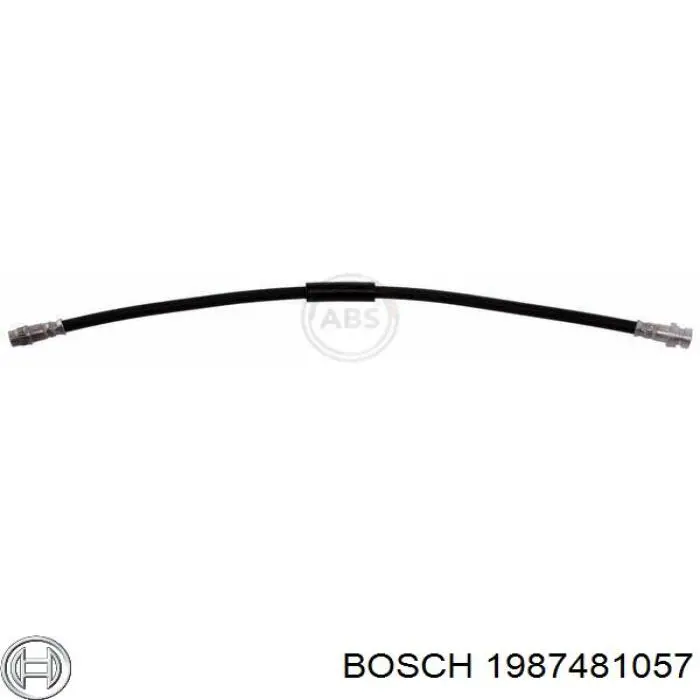 Шланг гальмівний задній, правий 1987481057 Bosch