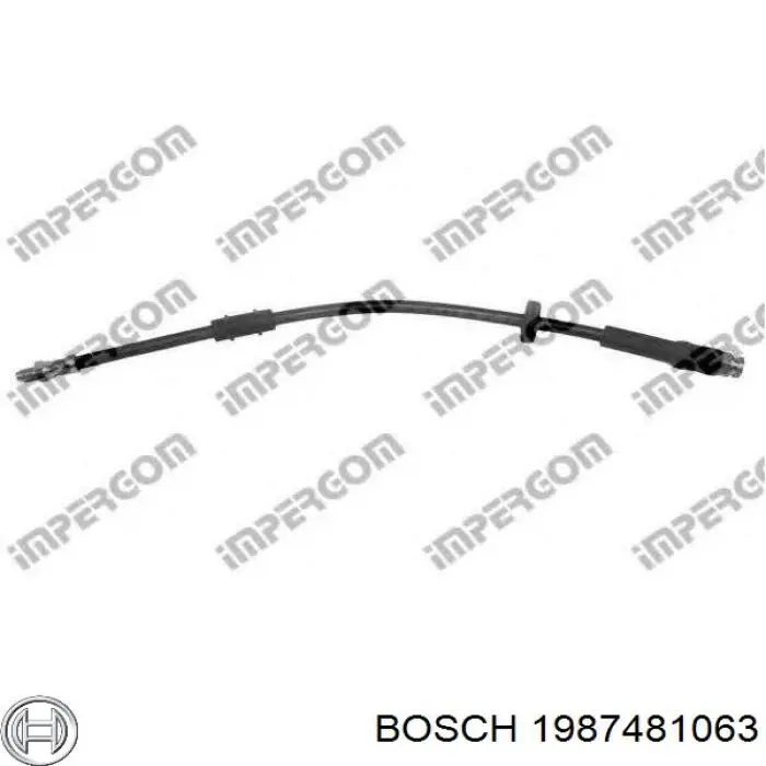 Купити 1987481063 Bosch Гальмівні шланги передні