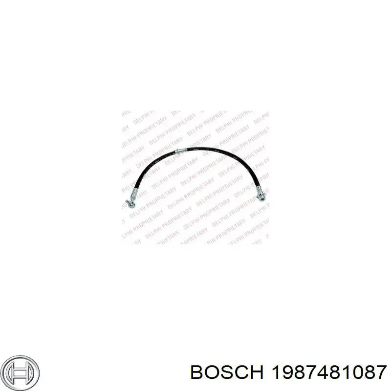 Шланг гальмівний задній Bosch 1987481087 ціна, від 13.28 USD