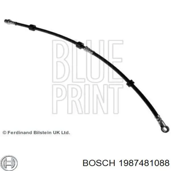 1987481088 Bosch Шланг гальмівний передній, правий