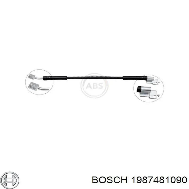 Шланг гальмівний задній 1987481090 Bosch