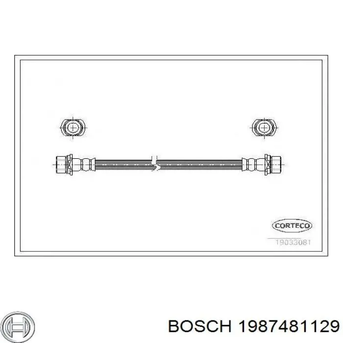 Гальмівні шланги передні 1987481129 Bosch