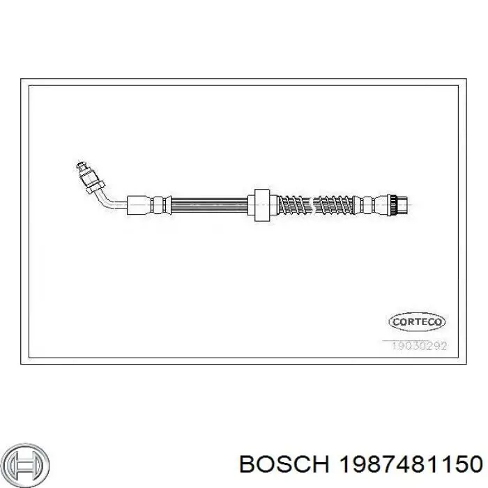 Гальмівні шланги передні 1987481150 Bosch