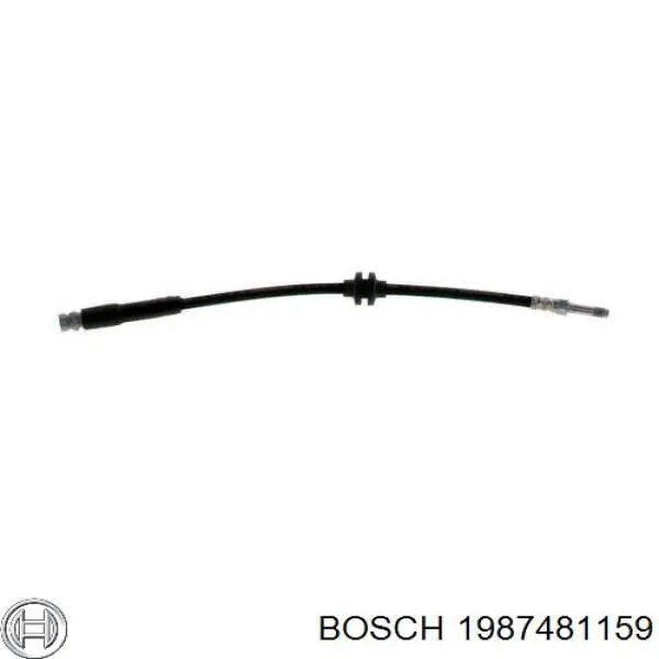 1987481159 Bosch шланг гальмівний задній