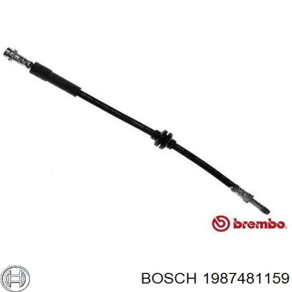 Шланг гальмівний задній 1987481159 Bosch