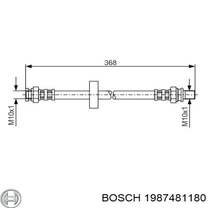 SL5974 ABS Шланг гальмівний задній