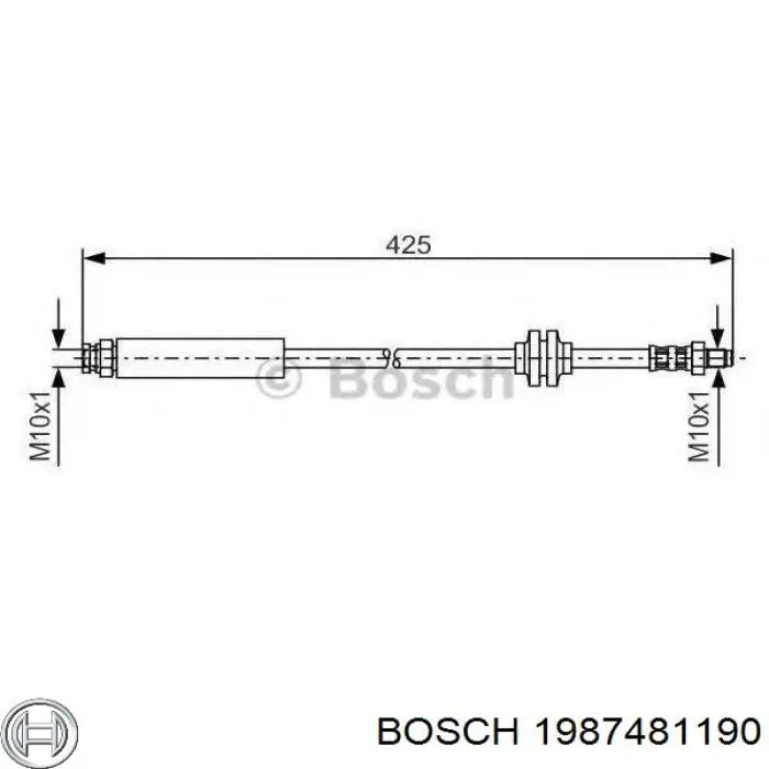 1987481190 Bosch шланг гальмівний передній
