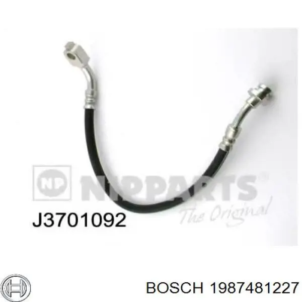 1987481227 Bosch Шланг гальмівний передній, правий