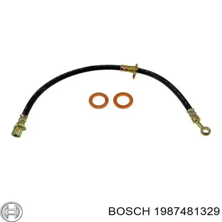 Шланг гальмівний передній, лівий Bosch 1987481329
