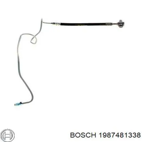 1987481338 Bosch шланг гальмівний задній, лівий
