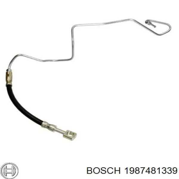 Шланг гальмівний задній, правий Bosch 1987481339