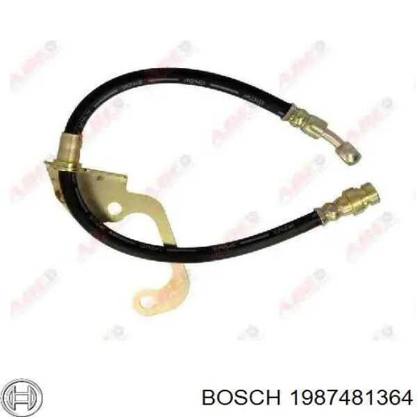 Шланг гальмівний передній, правий 1987481364 Bosch