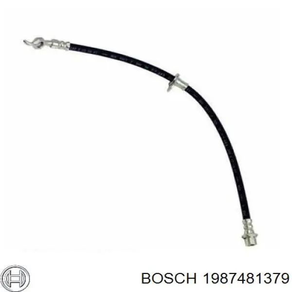 1987481379 Bosch Шланг гальмівний задній, лівий