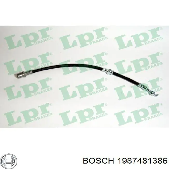 Купити 1987481386 Bosch Шланг гальмівний задній, правий