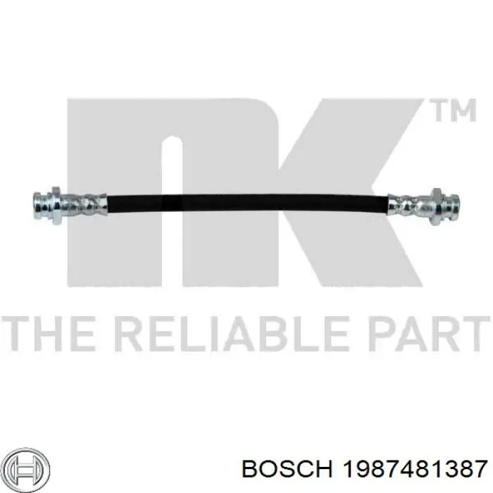 1987481387 Bosch шланг гальмівний задній
