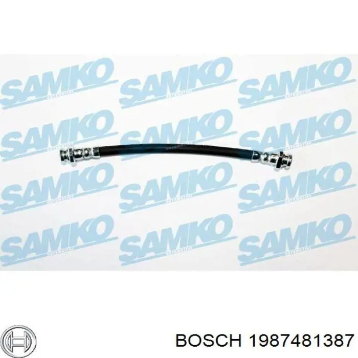 Купити 1987481387 Bosch Шланг гальмівний задній