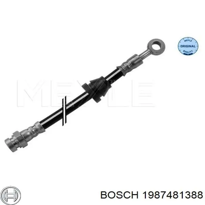 Шланг гальмівний передній Bosch 1987481388 ціна, від 7.09 USD