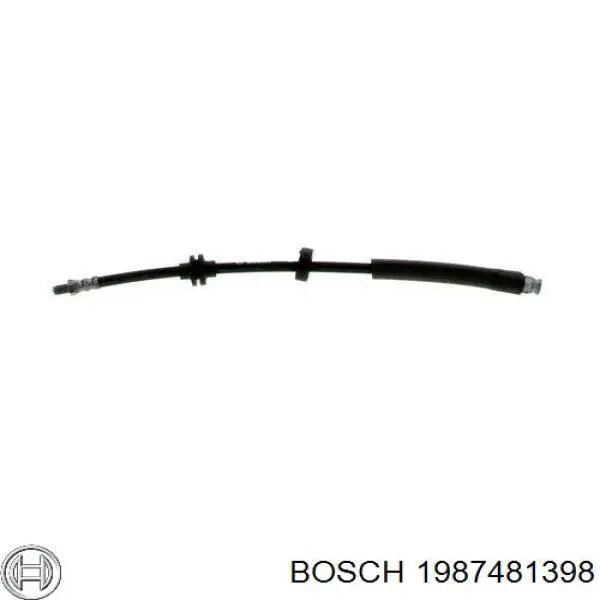 1987481398 Bosch шланг гальмівний задній