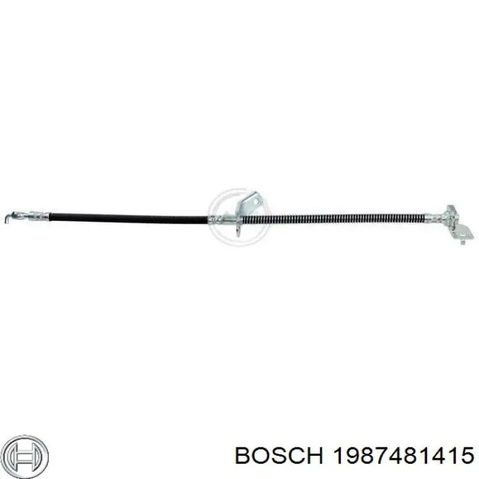 Шланг гальмівний передній, правий Bosch 1987481415 ціна, від 15.20 USD