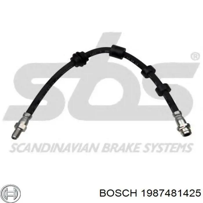 1987481425 Bosch Гнучка гальмівна трубка передня