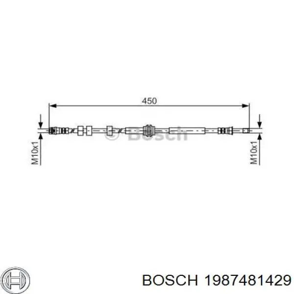 Купити T85162 Brembo Шланг гальмівний задній